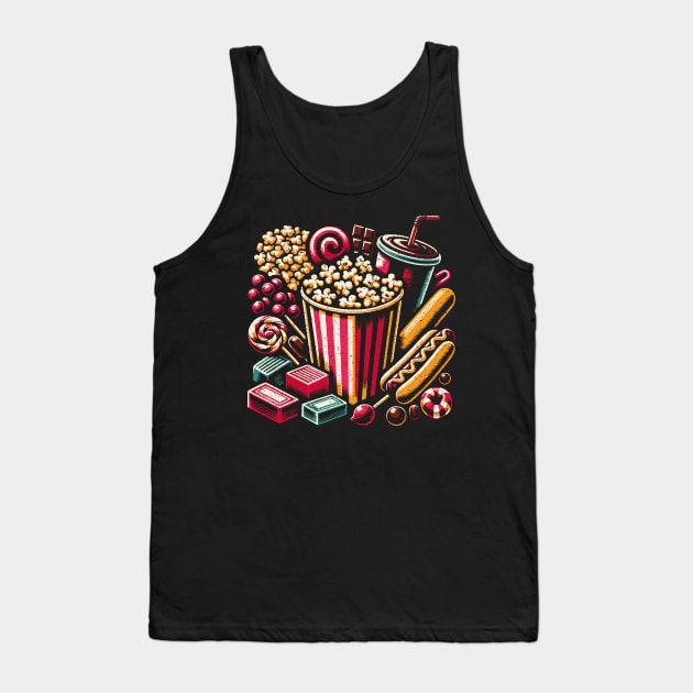 Comfort Food (Movie Theater) Tank Top by JSnipe